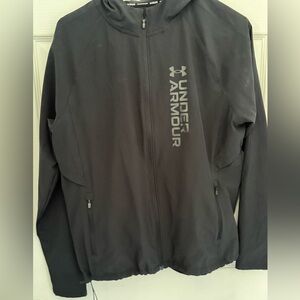 Under Armour Black Run ColdGear Hoodie Jacket